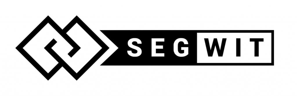 Logo de segwit actualización de bitcoin