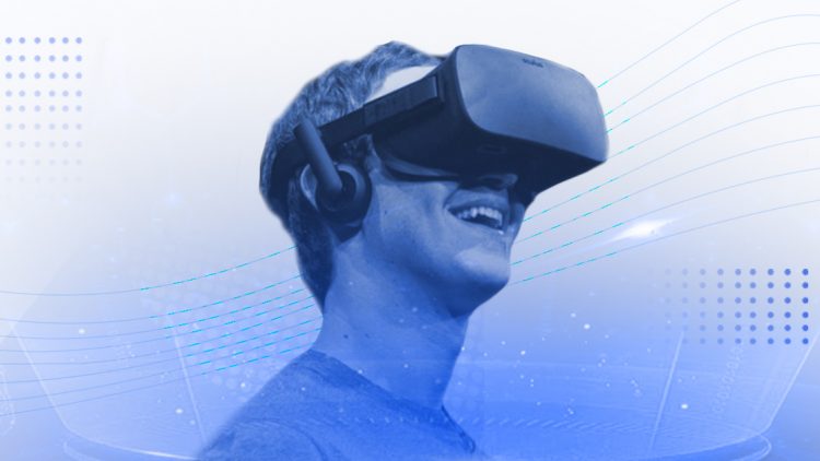 Mark zuckerberg con lentes vr en metaverso