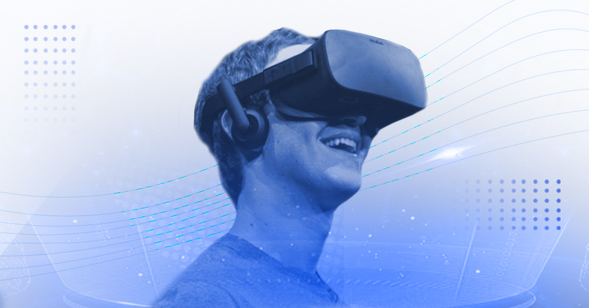 Mark zuckerberg con lentes vr en metaverso